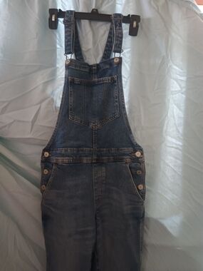 Old Navy Dark Blue Denim Skinny Overalls